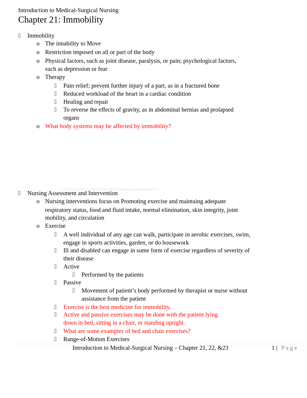 Med Surg Outline - Chapter 21, 22, &23.docx_d5whuxofq4g_page1