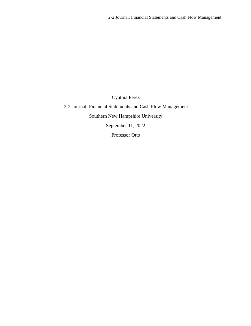 2-2 Journal Financial Statements and Cash Flow Management (2).docx_d5wn13f2b8n_page1