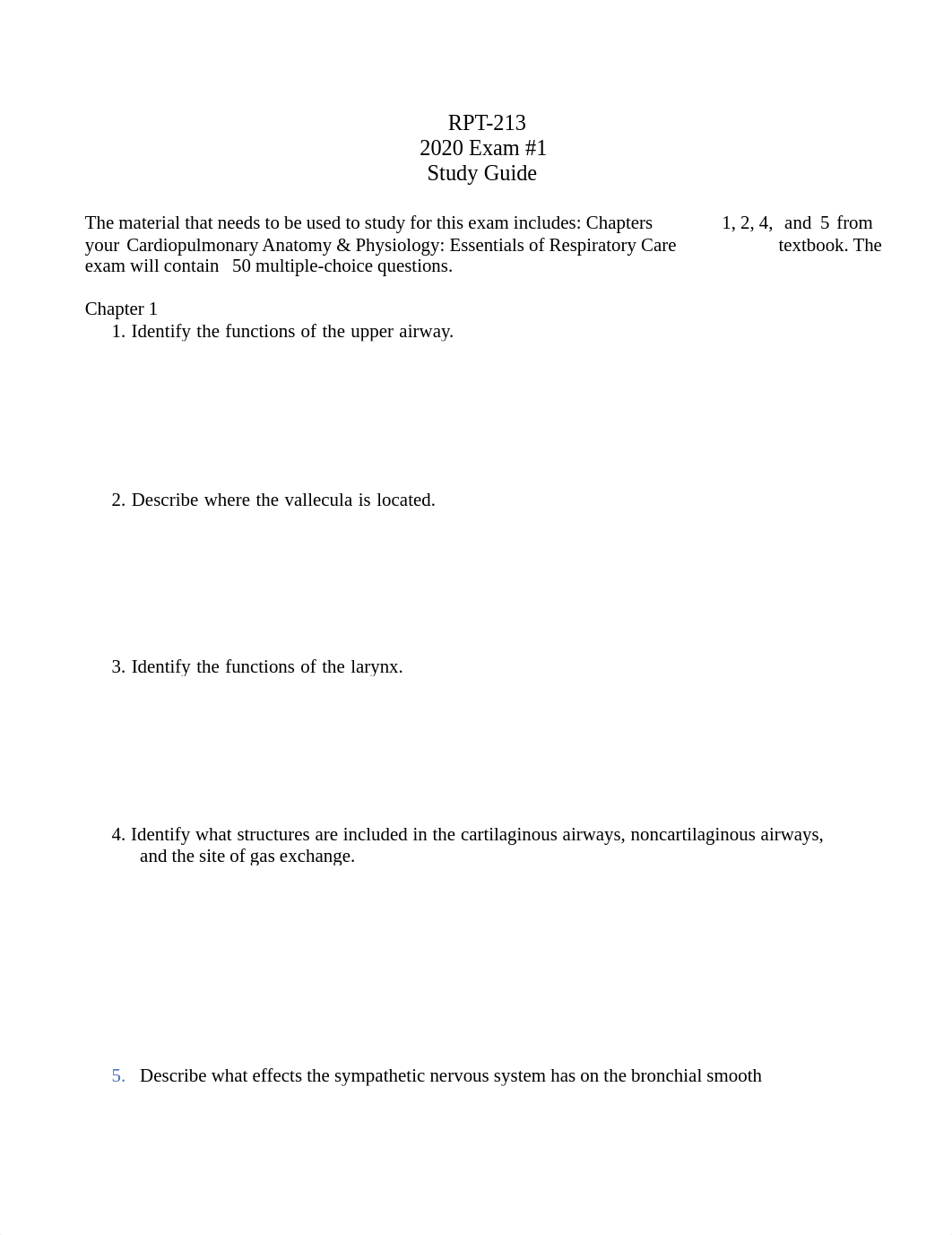 E - Exam #1 Study Guide (2020) (4).pdf_d5wn4t4g2vc_page1