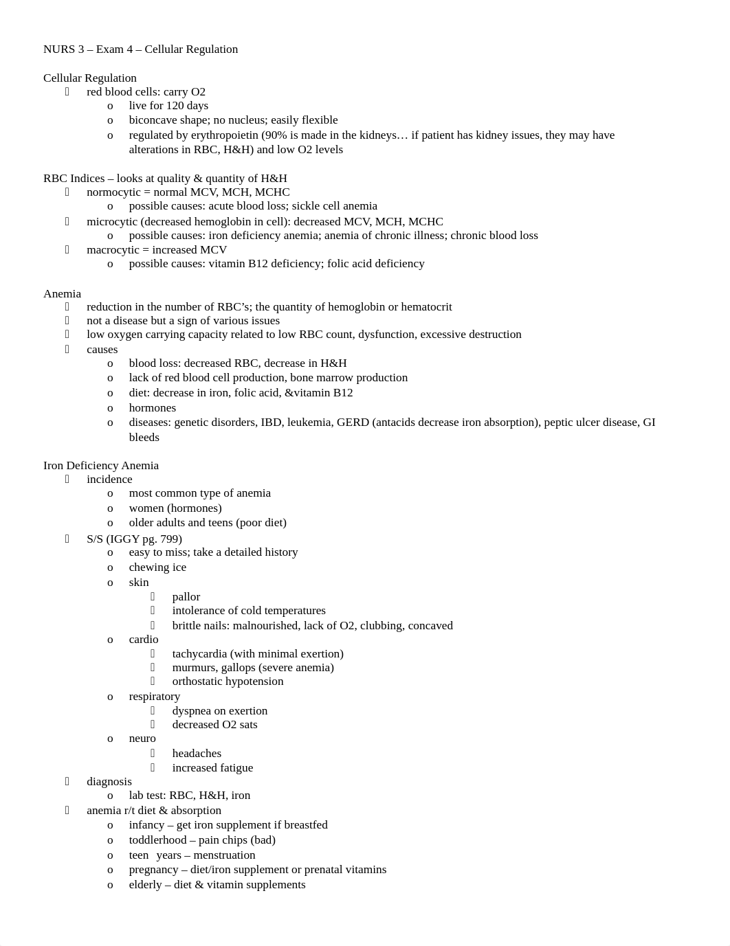 NURS 3 - Exam 4 - Cellular Regulation .docx_d5wz1blehkf_page1