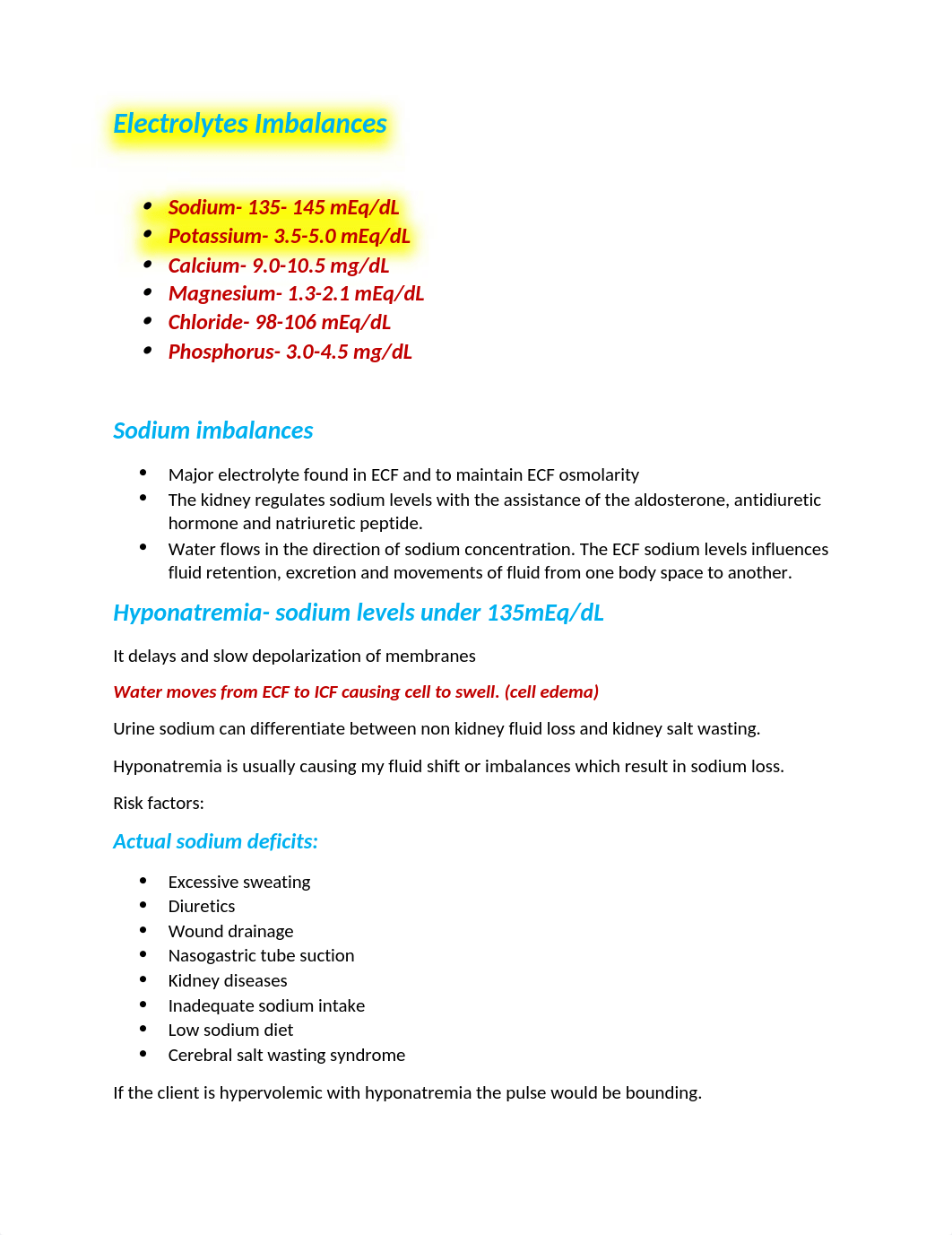 Electrolytes Imbalances.docx_d5x4h35h3k7_page1