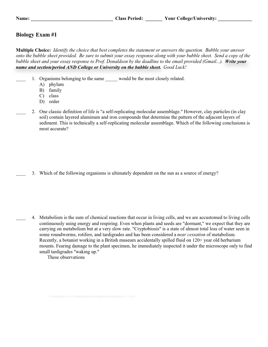 Biology I Exam 1 WITH ANSWERS.pdf_d5x8ur84zm5_page1