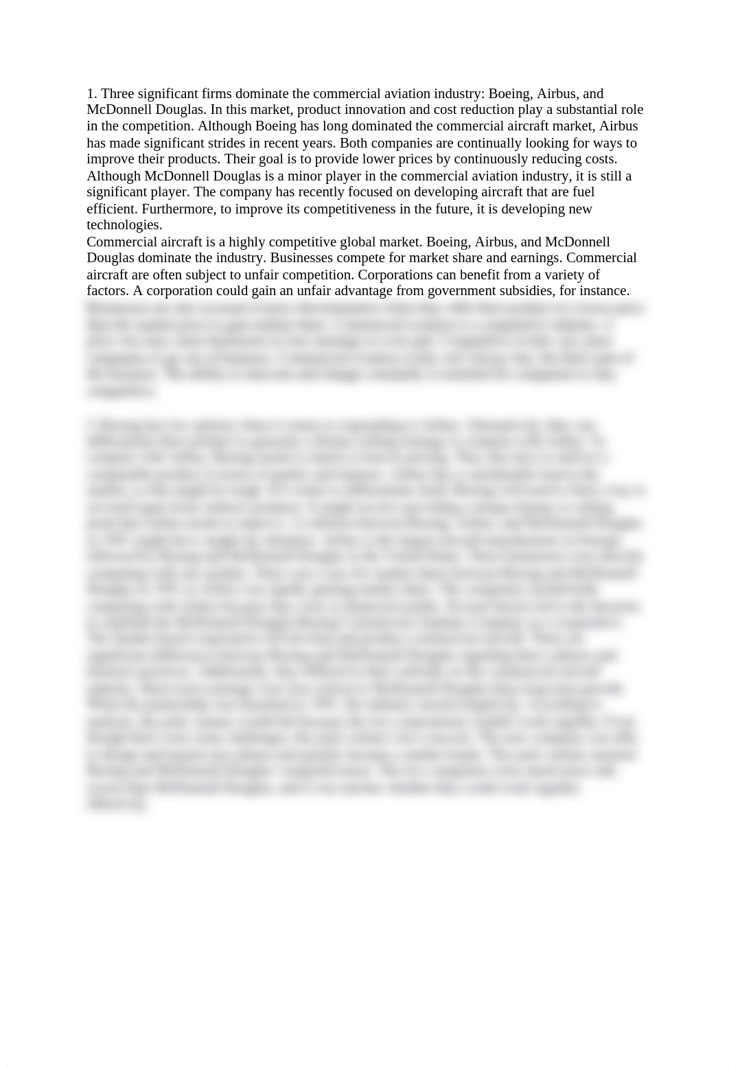 Discussion 2 Collision course in Commercial Aircraft Industry .docx_d5x91smif0w_page1