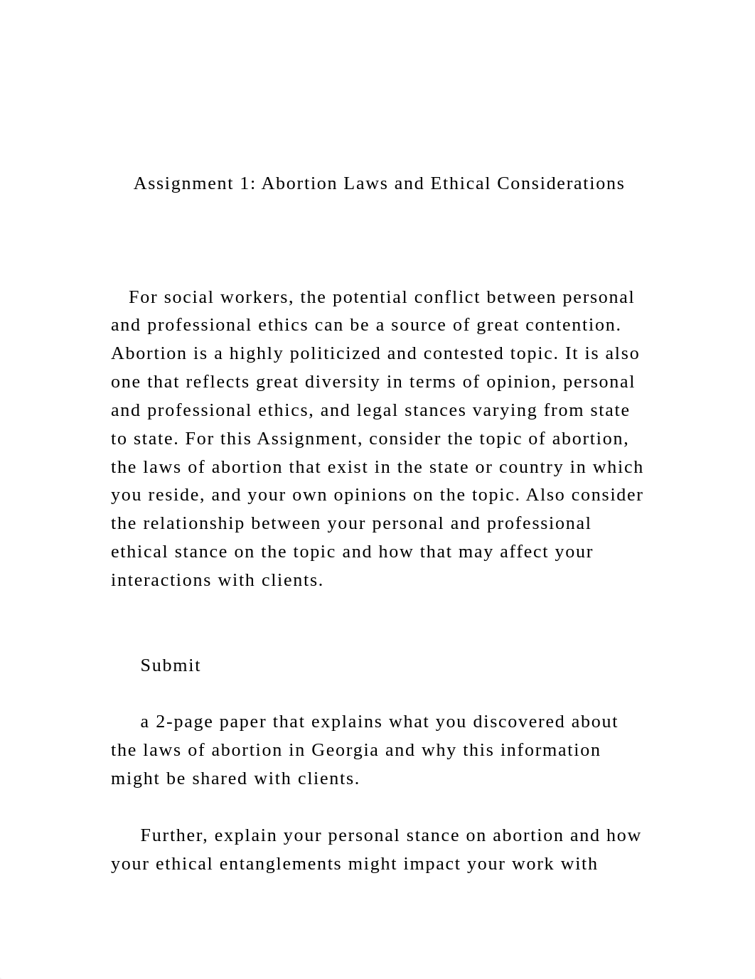 Assignment 1 Abortion Laws and Ethical Considerations   .docx_d5x998bapsw_page2