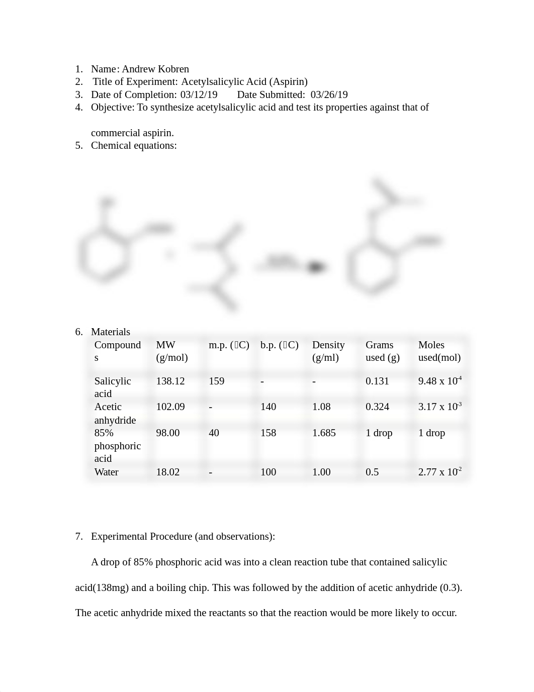 orgo 2 lab aspirin report.docx_d5xbiq2c1ot_page1