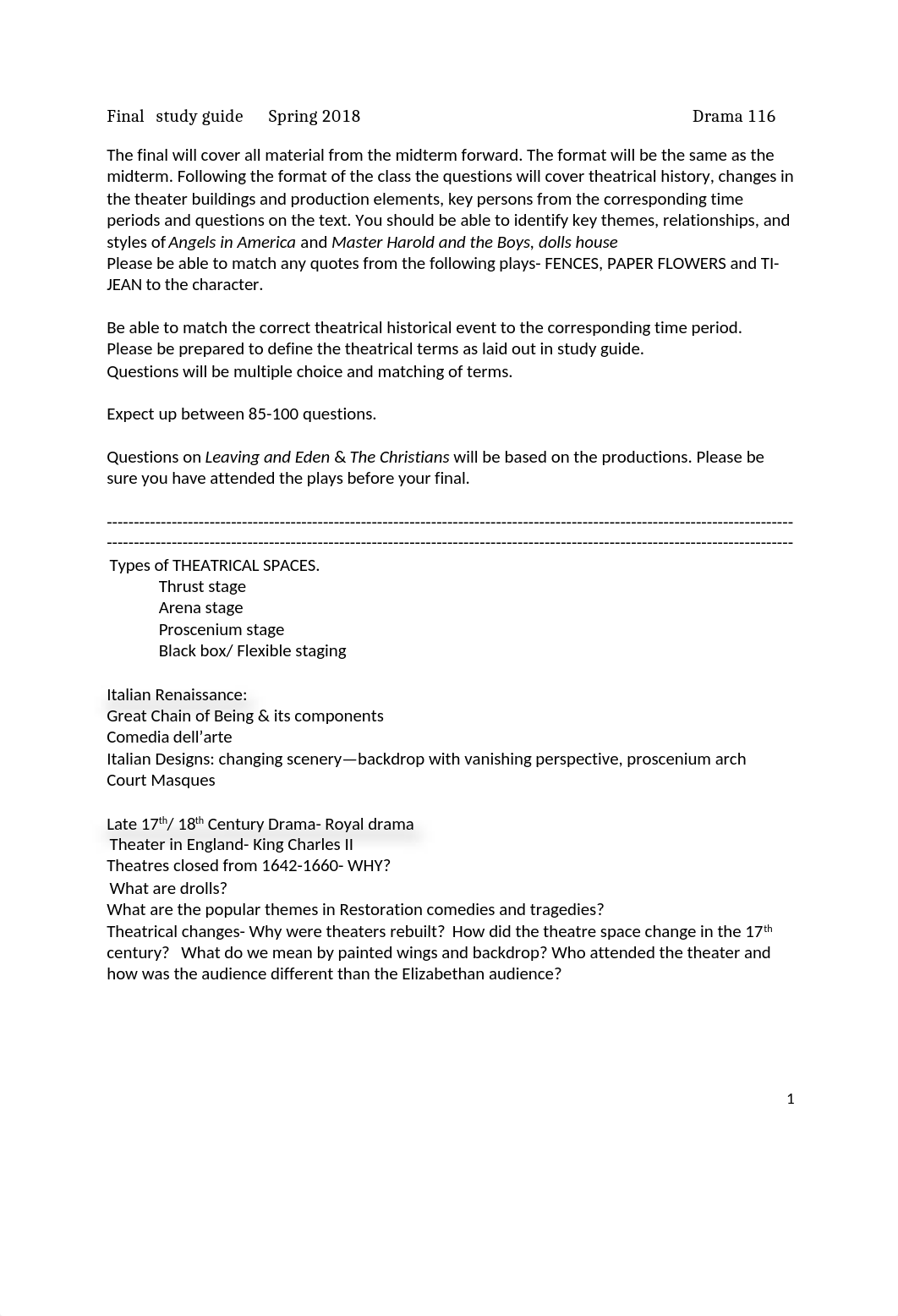 DRAM 116 Study guide.final.docx_d5xdoz4m5gd_page1