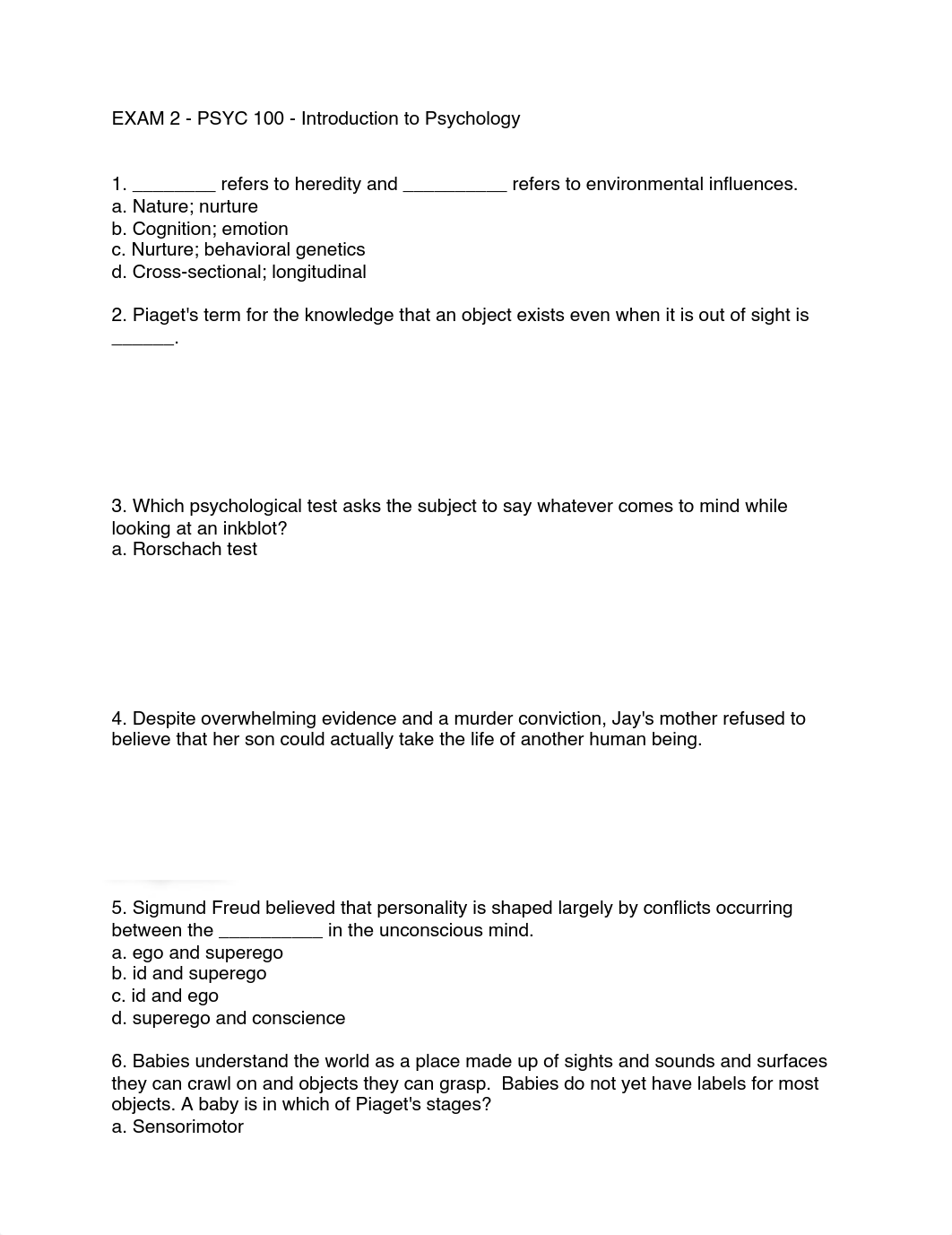 Exam 2 - PSYC 100.pdf_d5xeexd7nke_page1