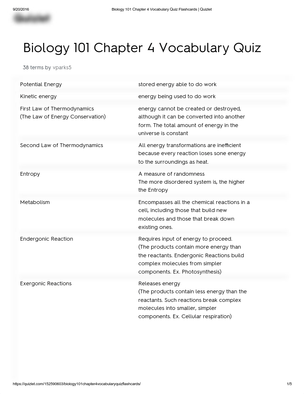 Biology 101 Chapter 4 Vocabulary Quiz Flashcards _ Quizlet_d5xq2tpbrh8_page1