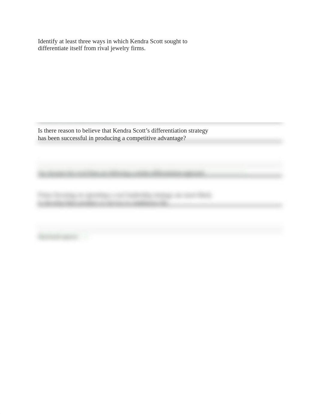 Identify at least three ways in which Kendra Scott sought to differentiate itself from rival jewelry_d5xu4h138yo_page1