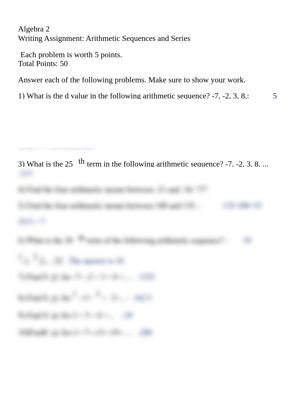 Algebra 2 Arithmetic Sequences and Series .docx_d5xux7xr6ro_page1