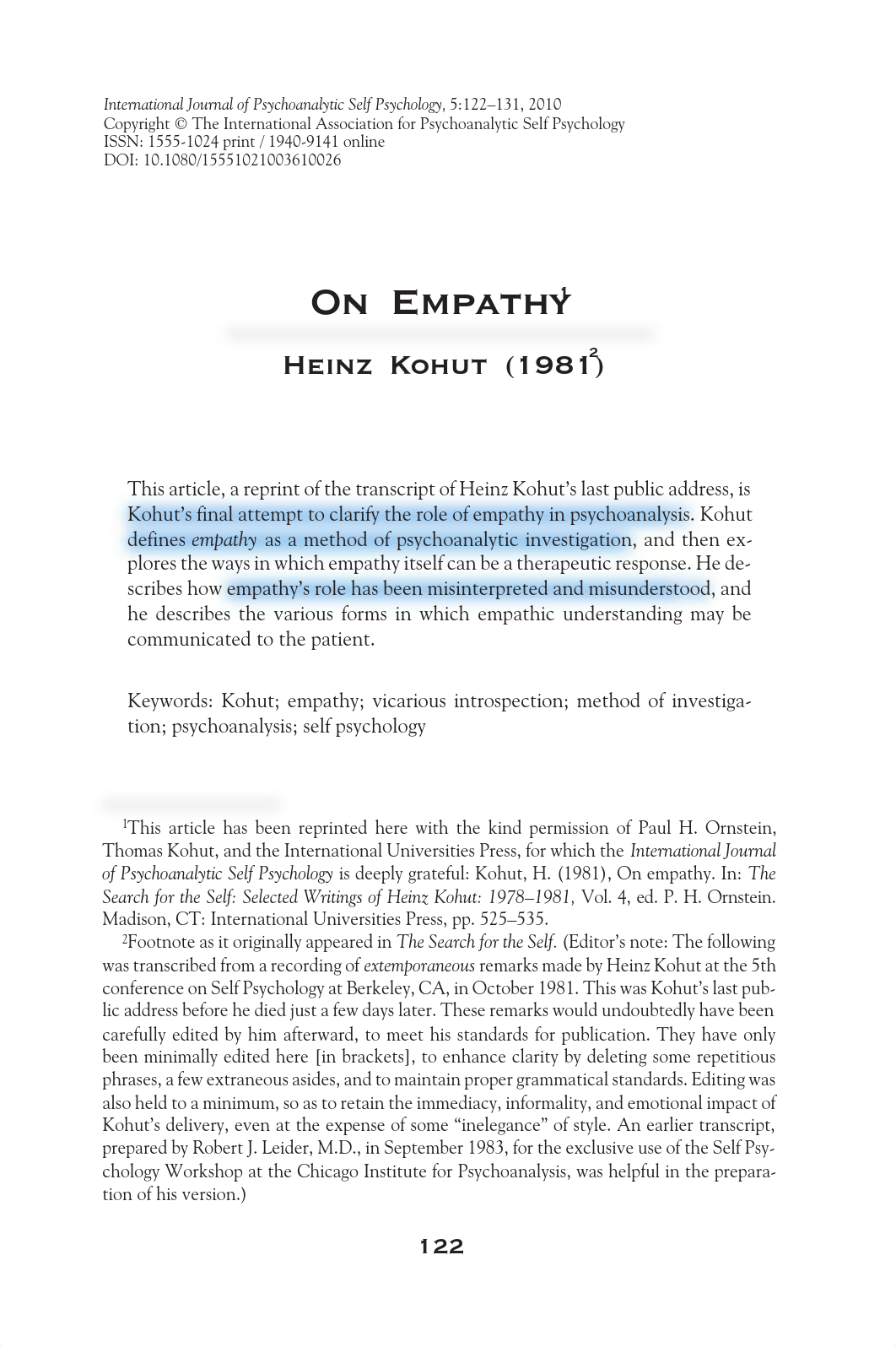 kohut on empathy.pdf_d5y6a8ivz2v_page1