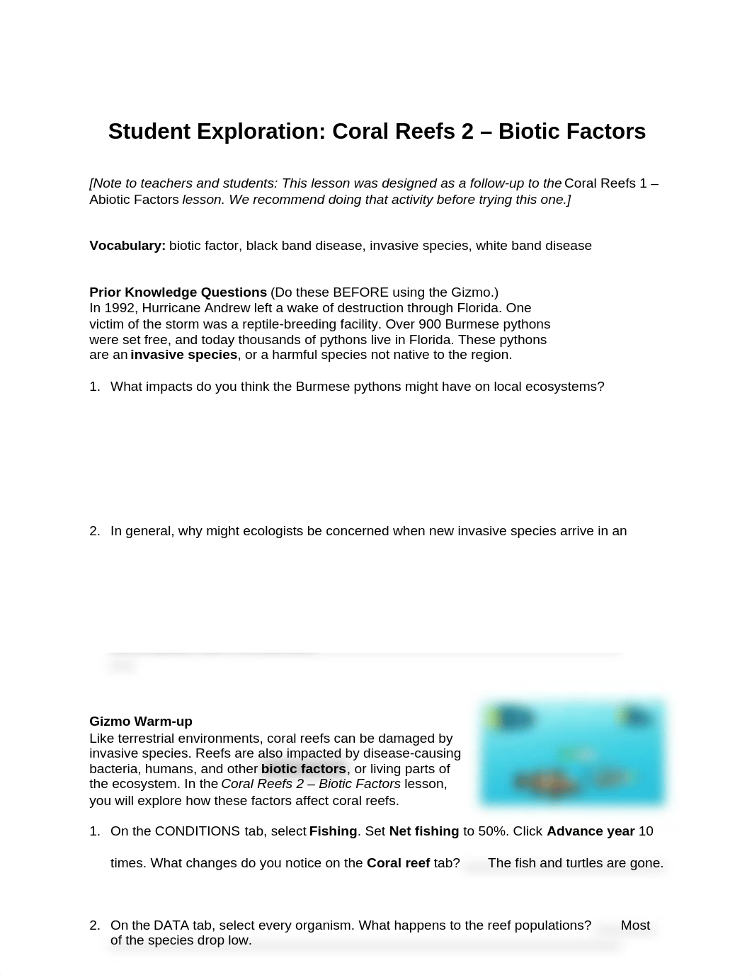 GIzmo - Coral Reef 2 - Biotic Factors EC.docx_d5ydsvj6qp9_page1