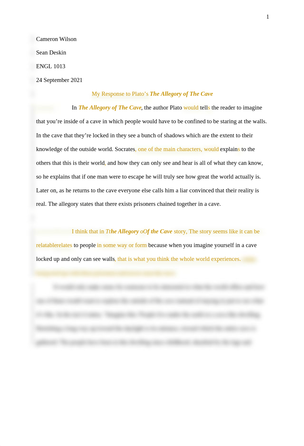 3 paragraph essay for _The Allegory of the Cave_Wilson.docx_d5yegsvx8dr_page1