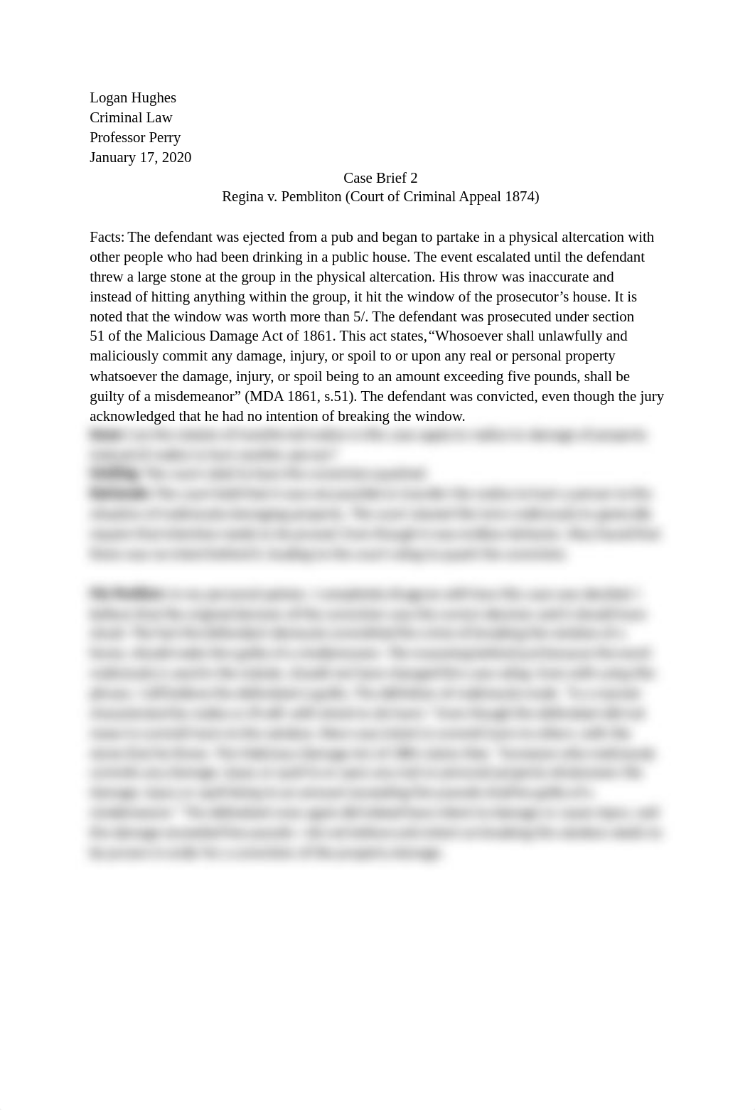 Case Brief 2 Regina v Pembliton.docx_d5yqk78ret2_page1