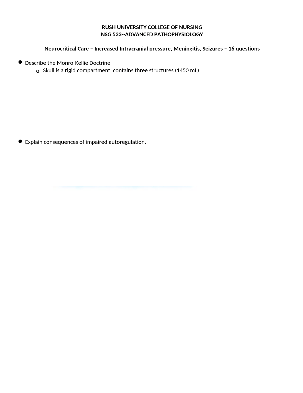 533 Module 14 Neurocritical Care Increased ICP, Seizures, and Meningitis.docx_d5yvvz9jewg_page1