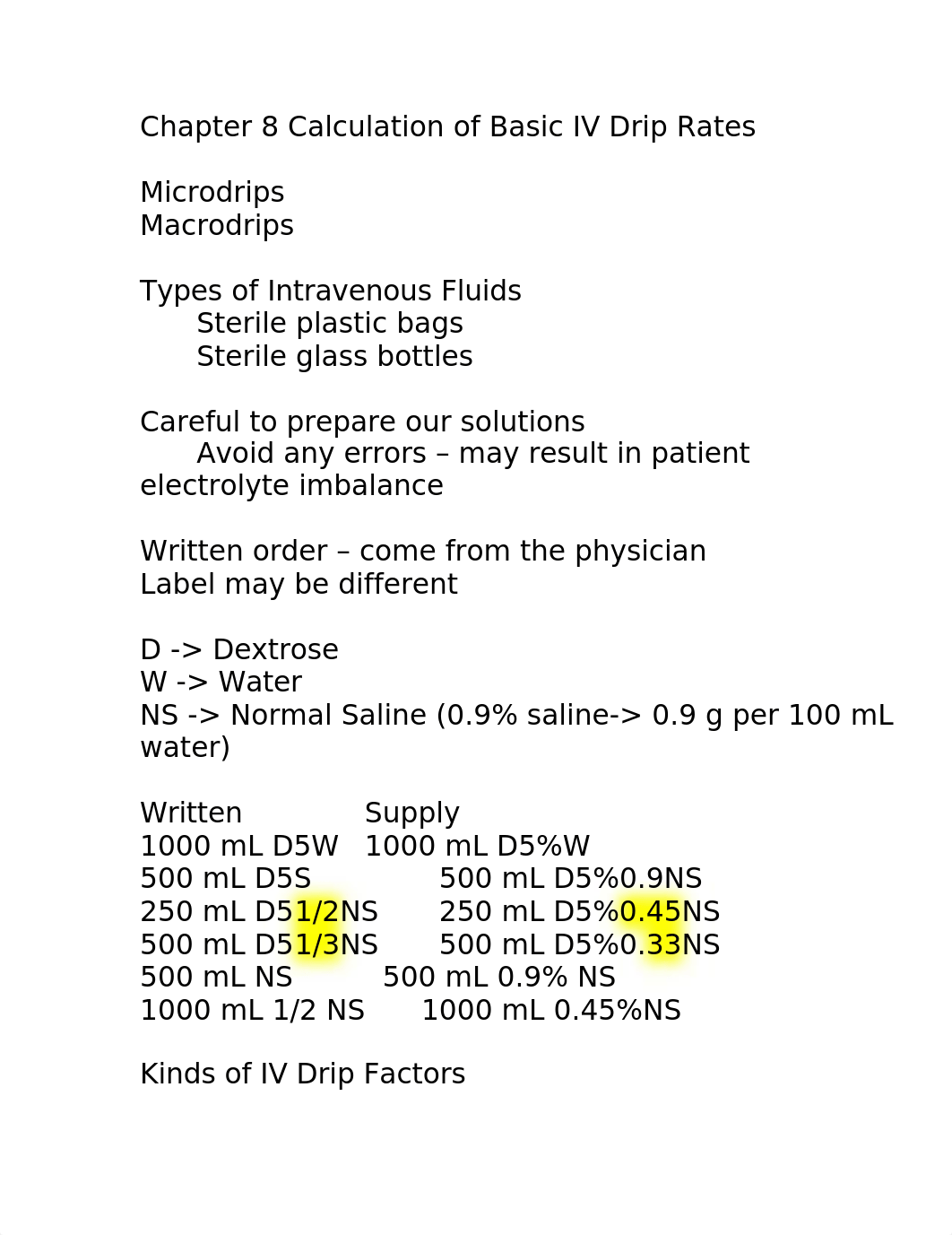 MATH 102 Chapter 8 Calculation of Basic IV Drip Rates.doc_d5z823hxhv1_page1