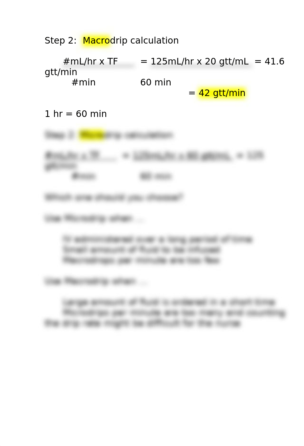 MATH 102 Chapter 8 Calculation of Basic IV Drip Rates.doc_d5z823hxhv1_page5