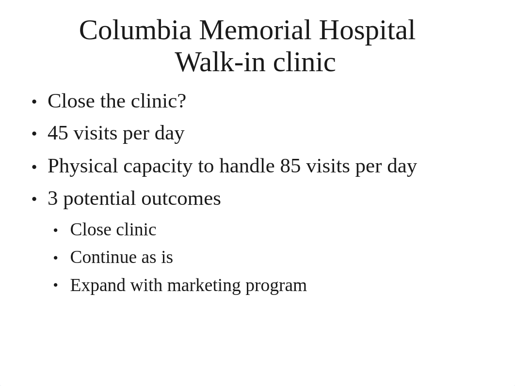 Columbia memorial Hospital case6_solution_d5zc55u9vph_page1