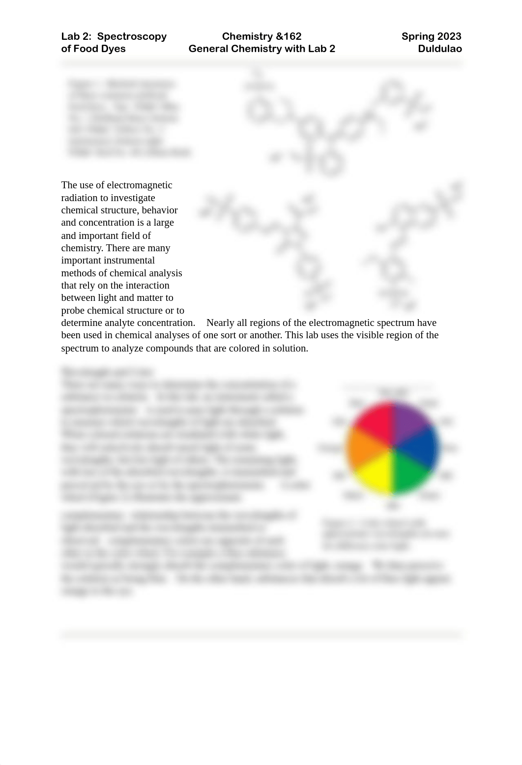 Lab 2 - Spectroscopic Determination of Food Dyes.pdf_d5zc81a6gjh_page2