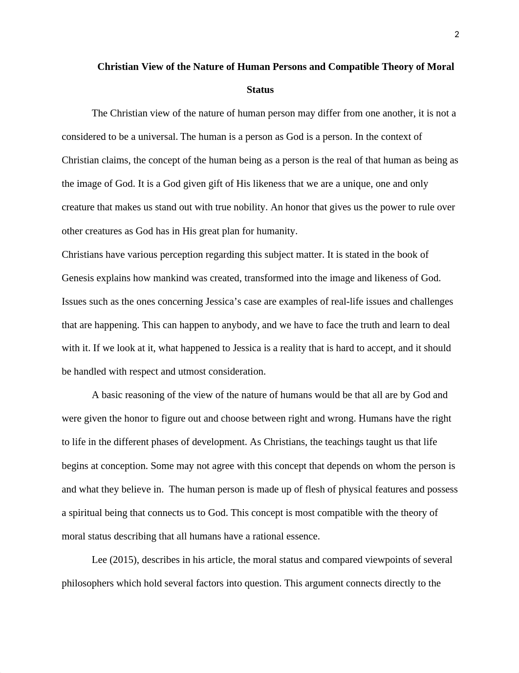 PHI413 Week 2  Case Study on Moral Status.docx_d5zcmdlok8p_page2