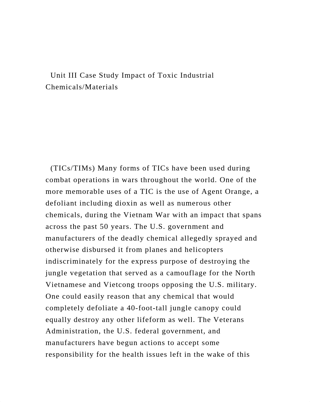 Unit III Case Study Impact of Toxic Industrial ChemicalsMateri.docx_d5zf2vrlpi3_page2