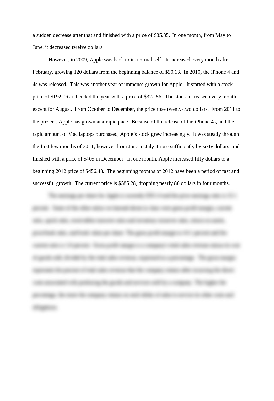 Essay on Stock Portfolios of Apple, Bank of America, eBay, Verizon, and Nike_d5zub6juk4r_page2