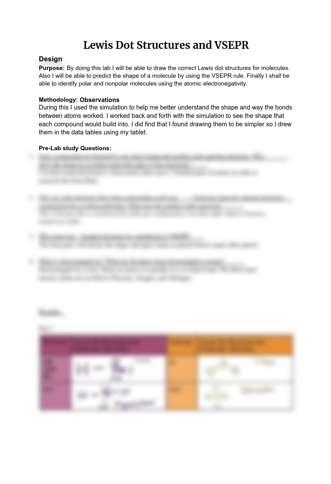 Lewis Dot Structures and VSEPR LAB.pdf_d5zujgr7aao_page1