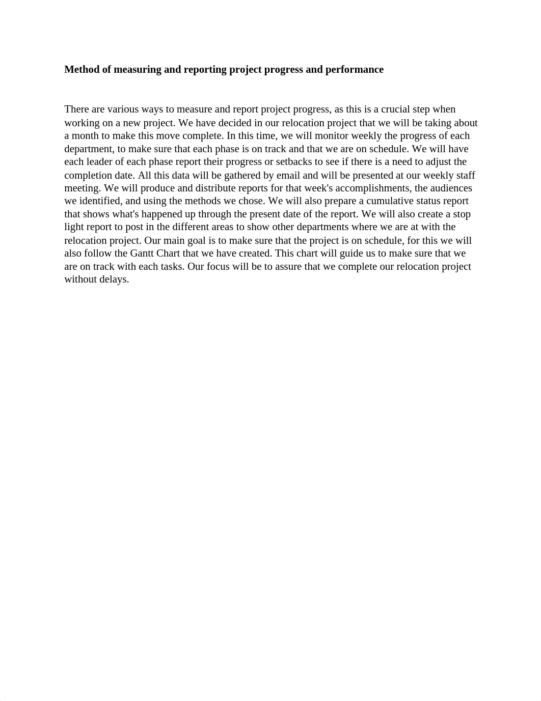 Method of measuring and reporting project progress and performance.docx_d5zx9okn9ua_page1