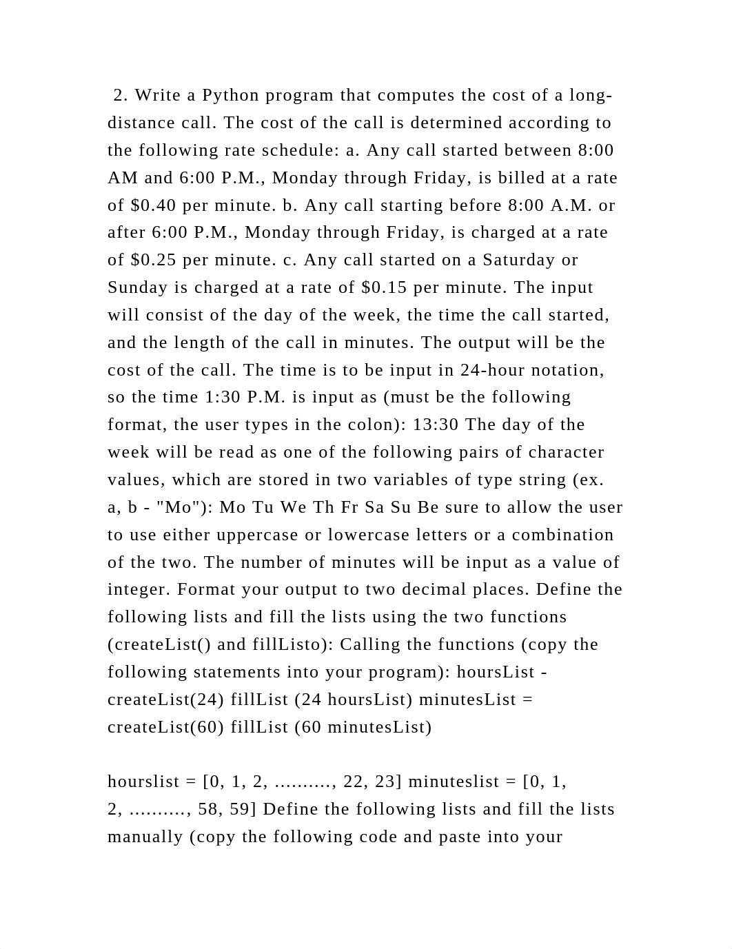 2. Write a Python program that computes the cost of a long-distance c.docx_d600tyg2d97_page2