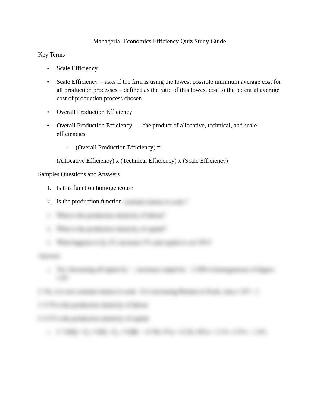 Managerial Economics Efficiency Quiz Study Guide_d6049fz2tah_page1
