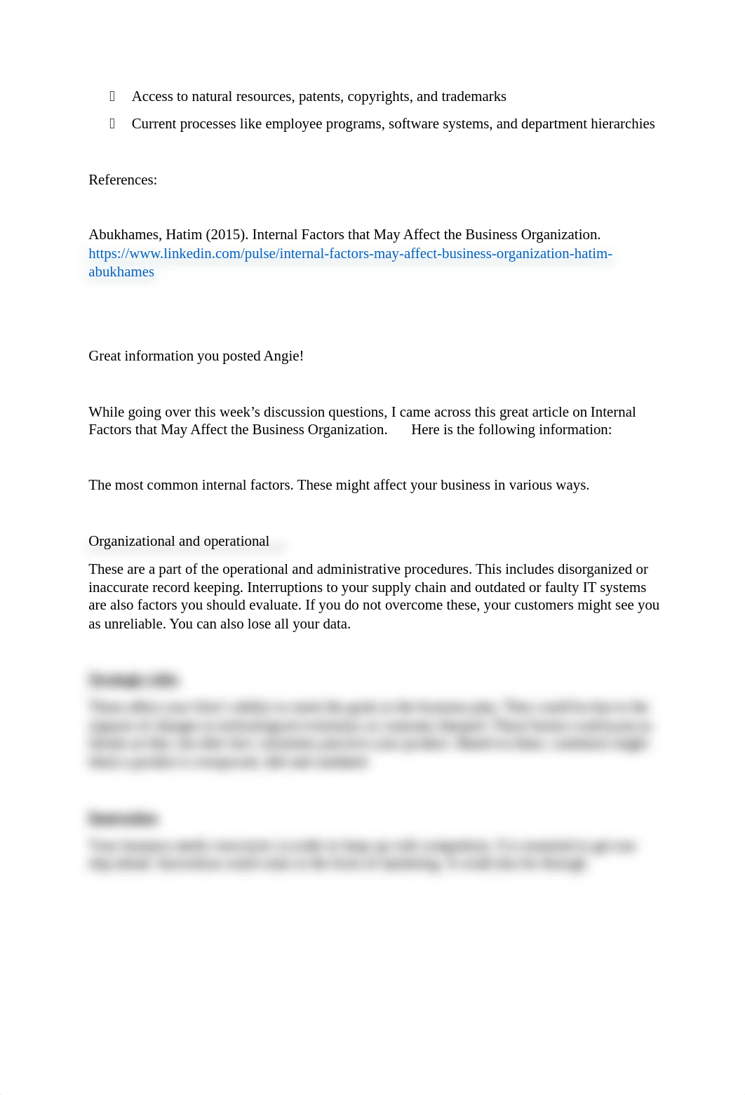 Wk 2 Discussion - How a Company's Internal Environment Affects the Development of the Corporate Stra_d609u0hd9ef_page2