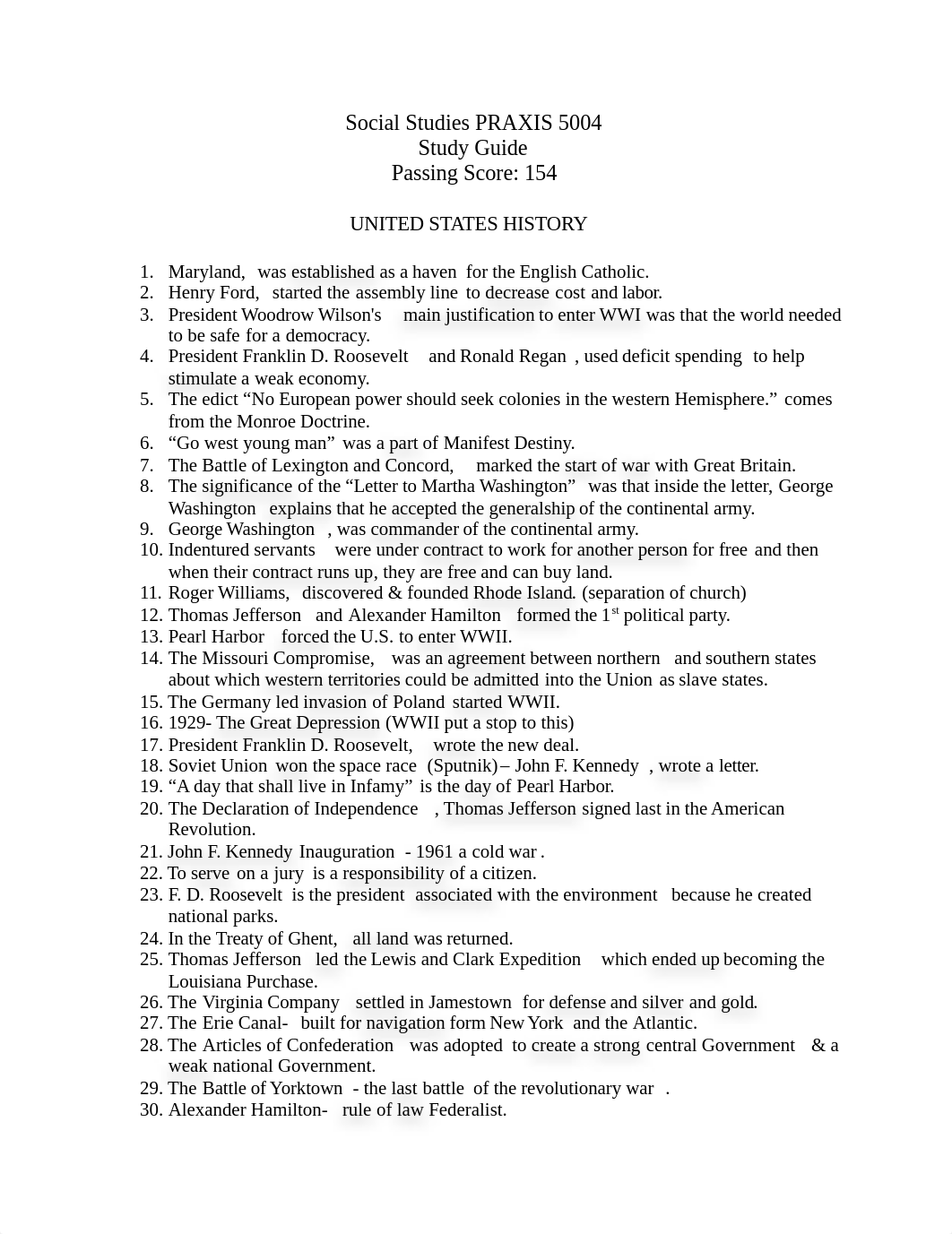 Social Studies PRAXIS 5004 Study Guide.docx_d60cbr1y8xr_page1