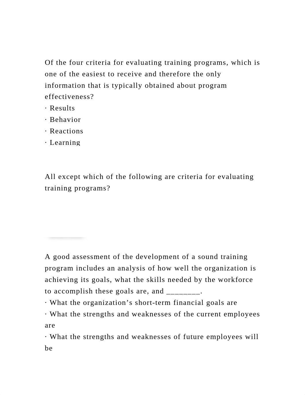 Of the four criteria for evaluating training programs, which is on.docx_d60skcyshw8_page2