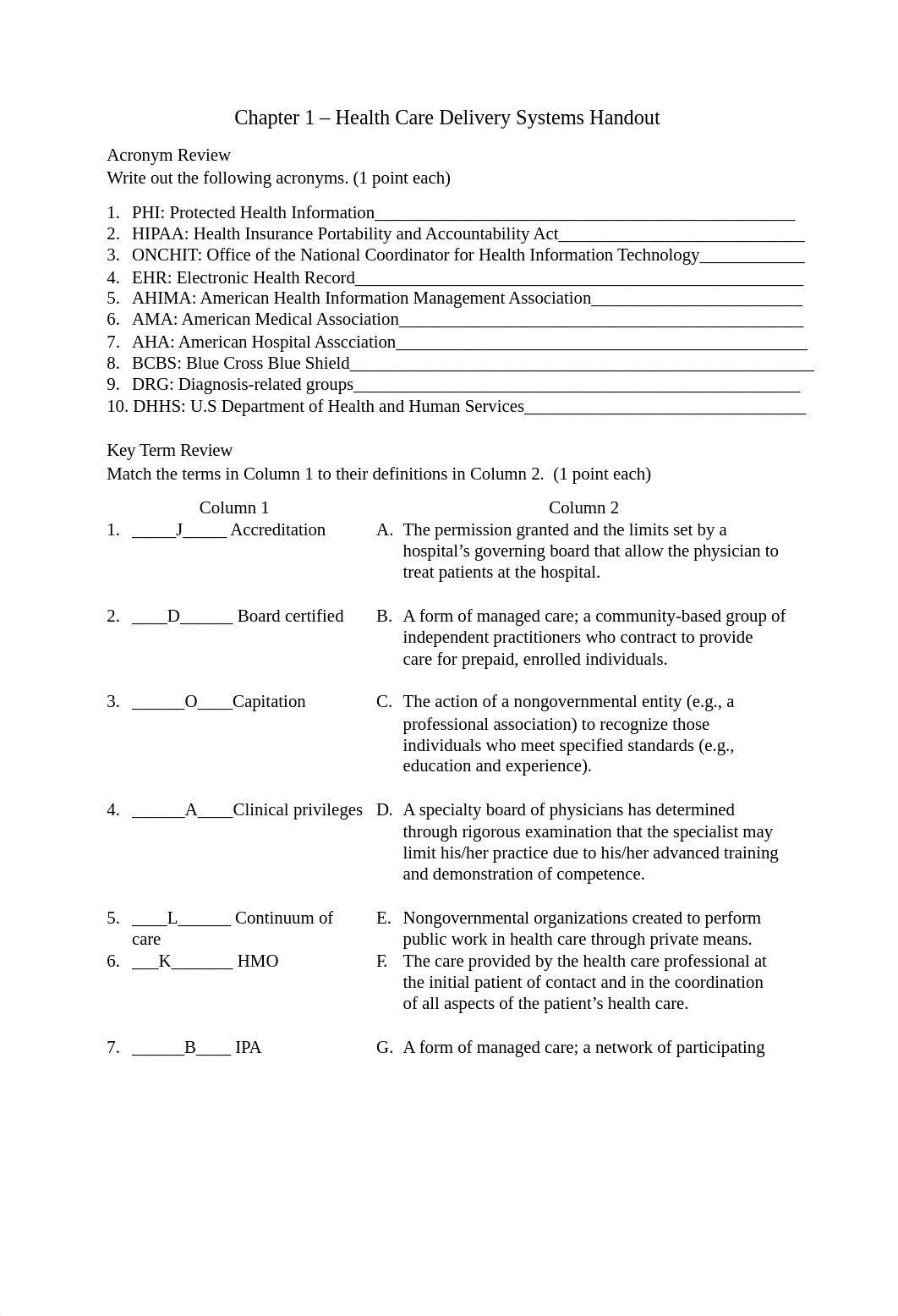 Ch 1 Health Care Delivery Systems Handout (1).docx_d60uow40c0m_page1