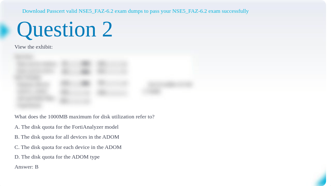 NSE5 Certification NSE5_FAZ-6.2 Dumps.pdf_d60zajiprlf_page3