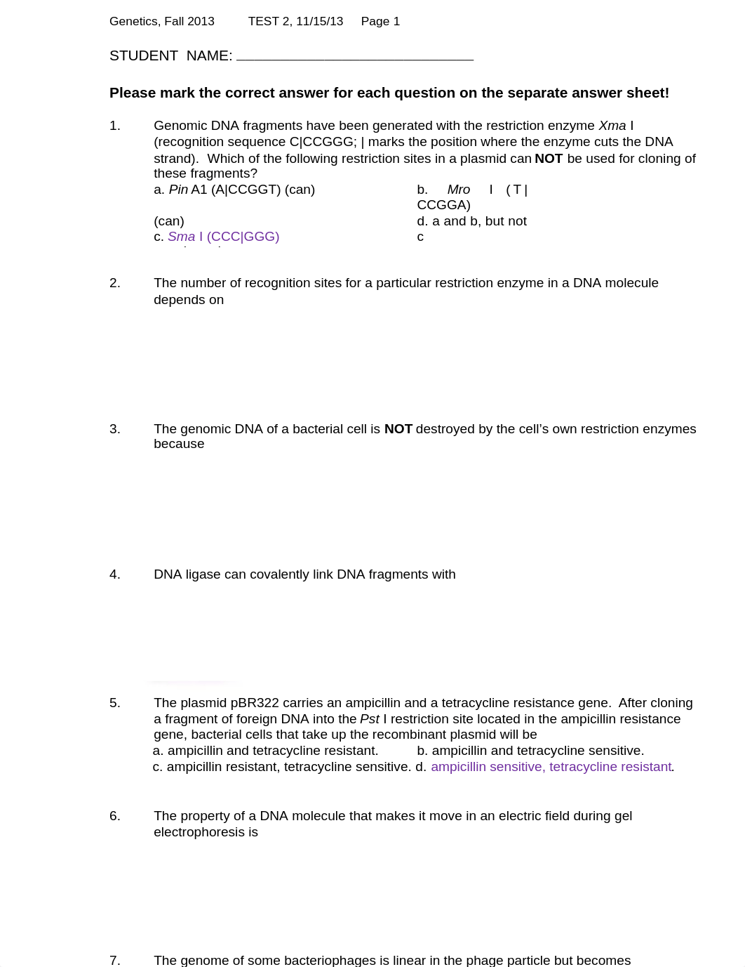 GENETICS TEST 2 answers.docx_d610ms5fjyf_page1