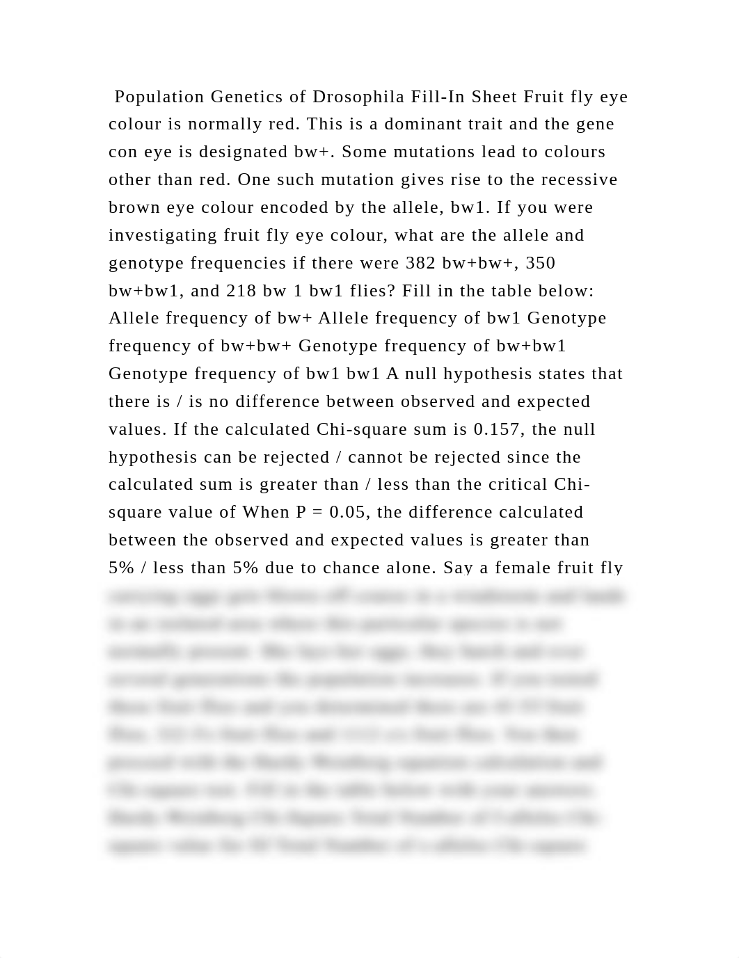 Population Genetics of Drosophila Fill-In Sheet Fruit fly eye colour .docx_d61118rezt1_page2