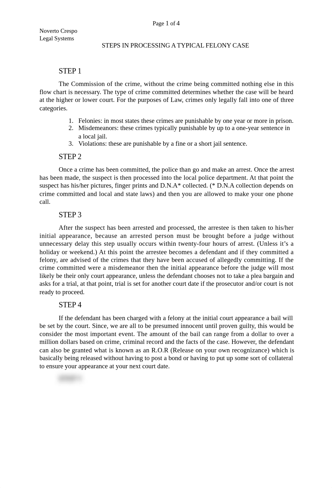 STEPS IN PROCESSING A TYPICAL FELONY CASE (Legal Systems class)_d612uprbbel_page1