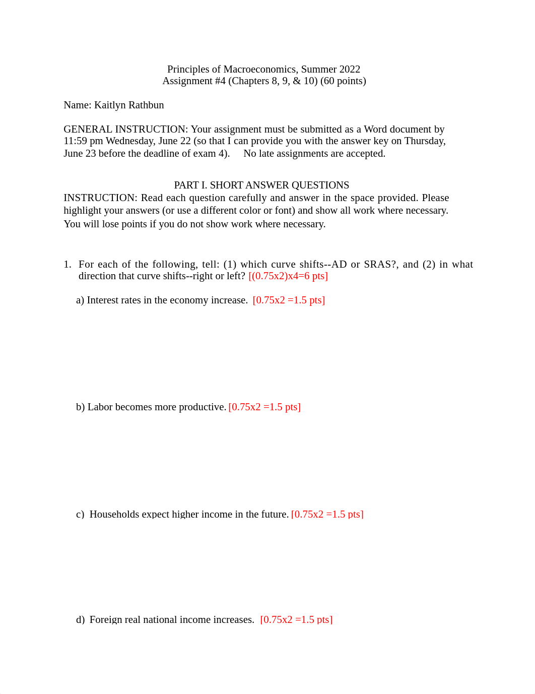 Summer 2022 Principles of Macroeconomics. Assignment 4. docx.docx_d615frvndca_page1