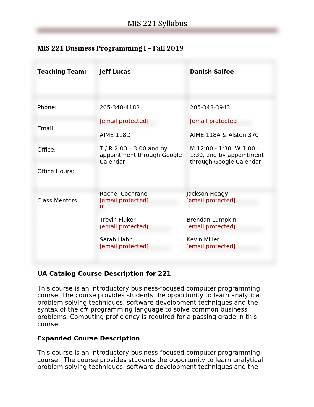 syllabus MIS221 Fall 2019.docx_d616zz0jw9i_page1