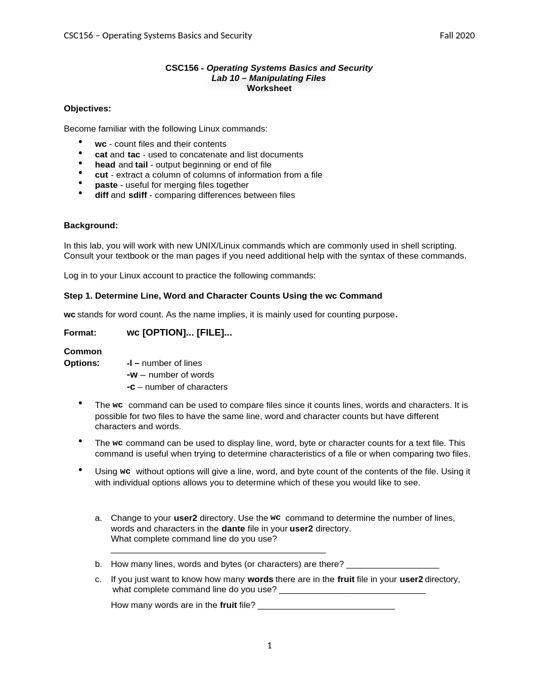 CSC156_Lab10_LinuxCommands1.docx_d61c9sob21b_page1