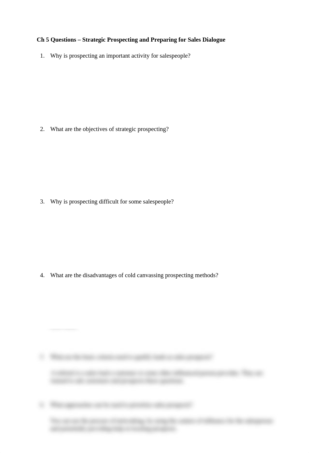 Ch 5 Questions - Strategic Prospecting and Preparing for Sales Dialogue.docx_d61keq2axb1_page1