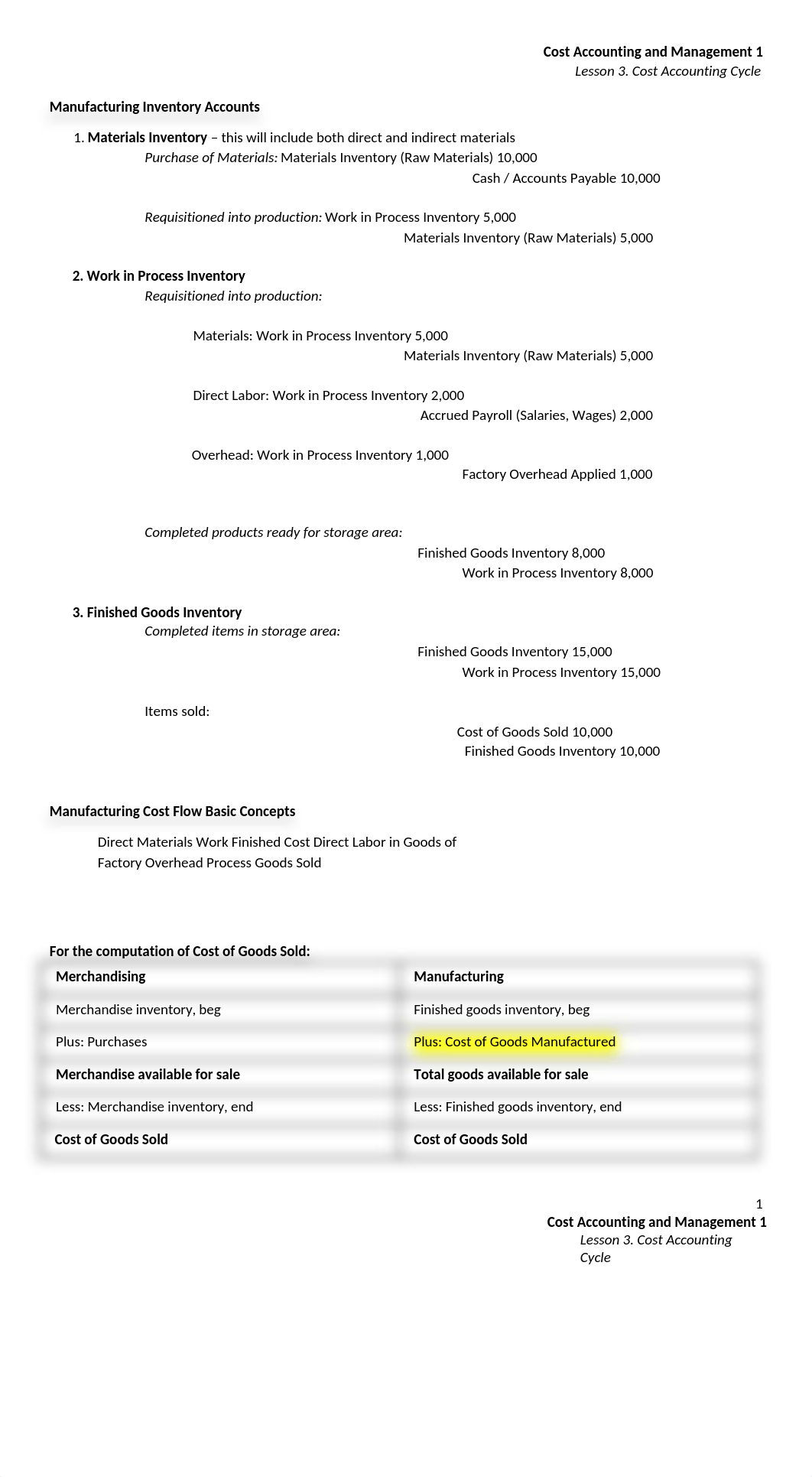 Lesson 3 Cost Accounting Cycle.docx_d61wv0pckfv_page1