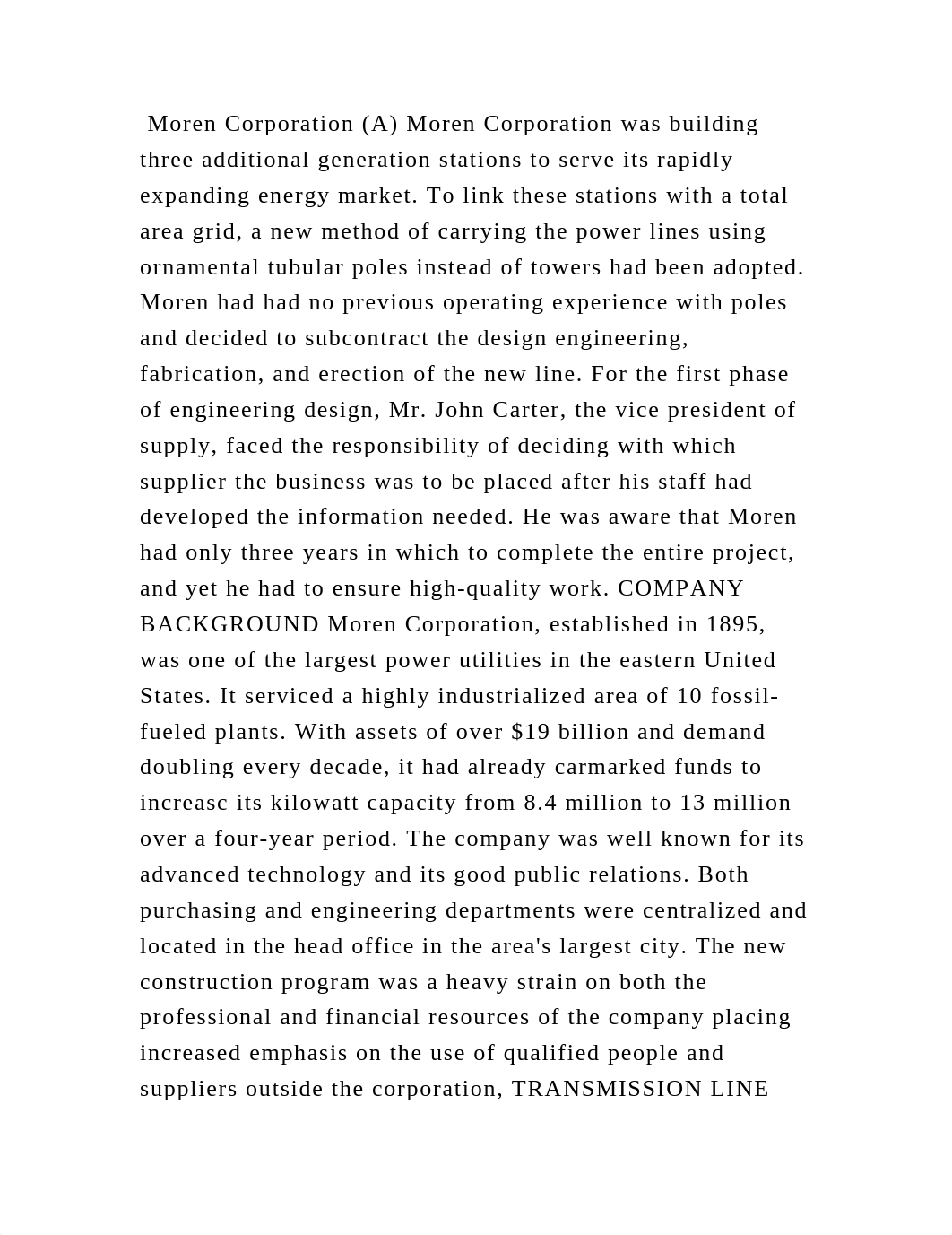 Moren Corporation (A) Moren Corporation was building three additional.docx_d628fh2zk55_page2