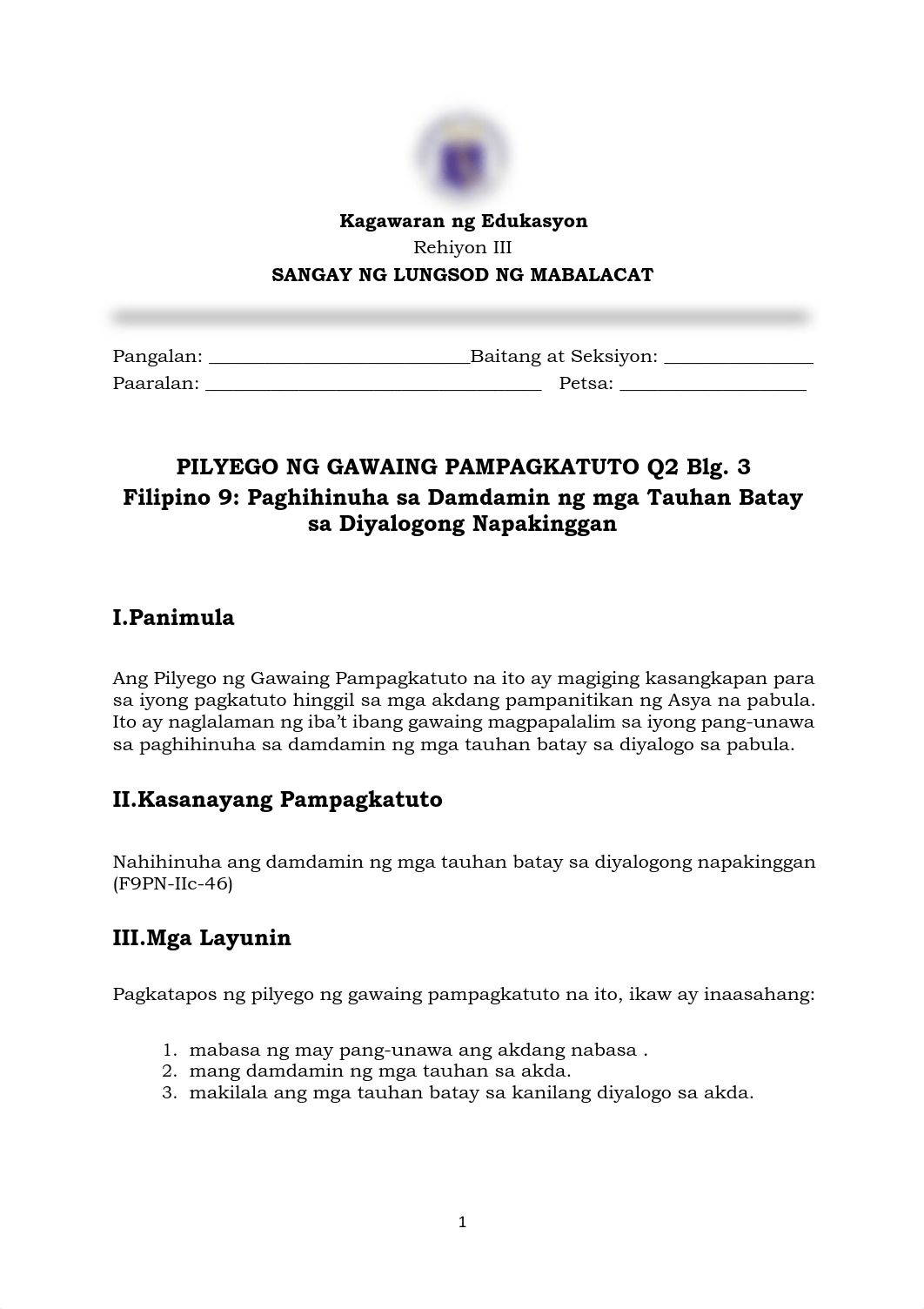 Filipino9_Q2_Wk3_Nahihinuha-ang-damdamin-ng-mga-tauhan-batay-sa-diyalogong-napakinggan-F9PN-IIc-46 (_d62aep8ym5f_page1