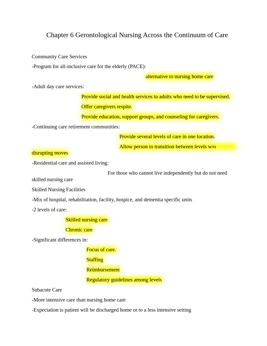 Chapter 6 Gerontological Nursing Across the Continuum of Care.docx_d62l12rvtk3_page1