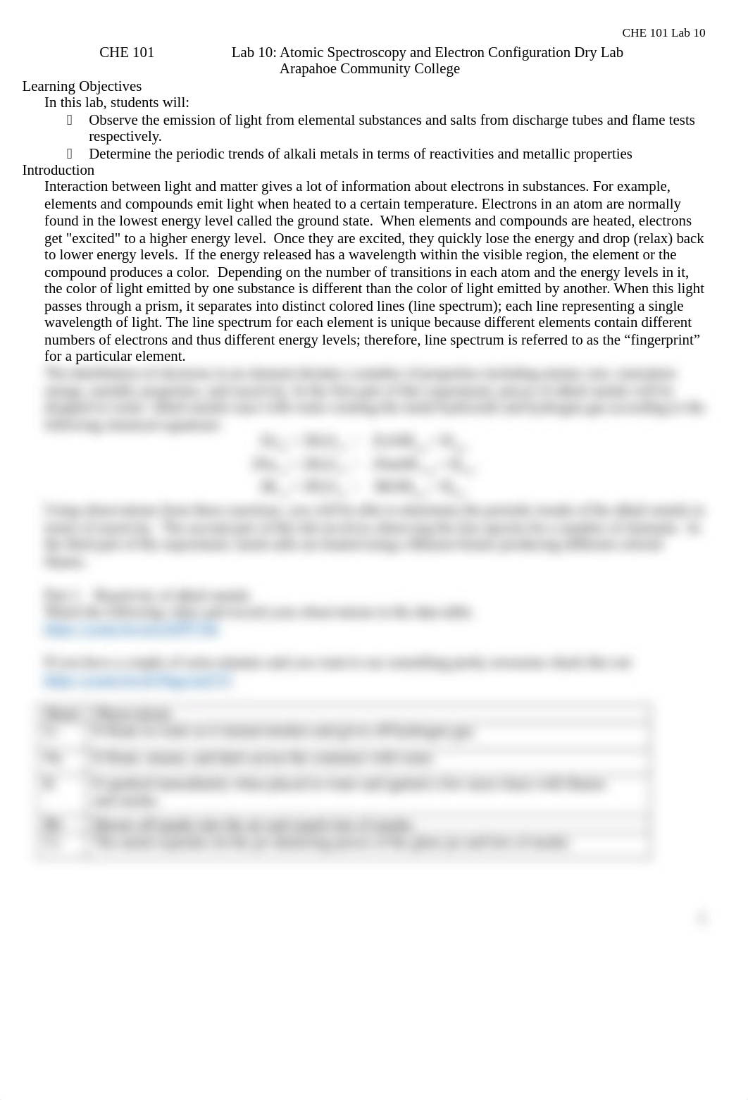 CHE 101 Lab 10 Atomic Spectroscopy .docx_d62ll2gmp24_page1