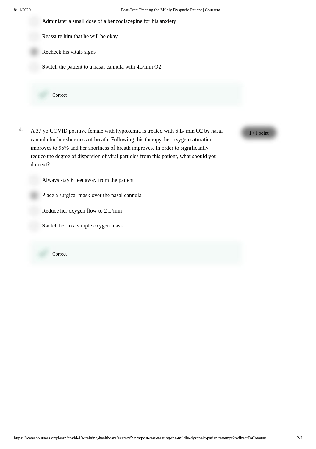 Post-Test_ Treating the Mildly Dyspneic Patient _ Coursera.pdf_d62q8ep3vqp_page2