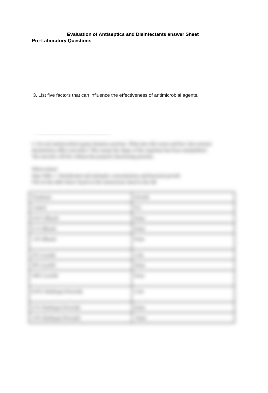 Evaluation of Antiseptics and Disinfectants answer Sheet.docx_d62r9spzk8o_page1