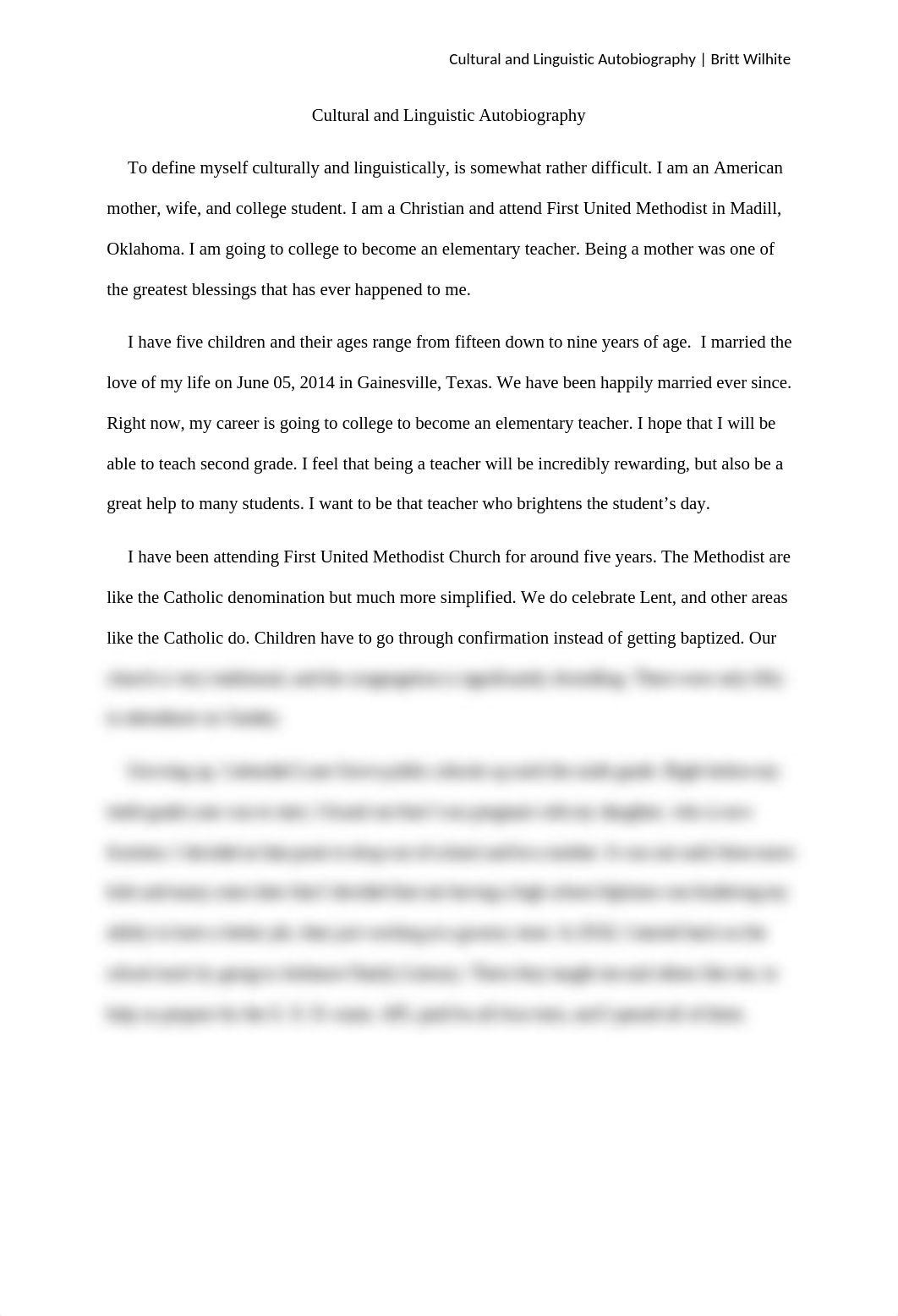 Cultural and Linguistic Autobiography_BrittanyWilhite.docx_d62xh7rvdpt_page1